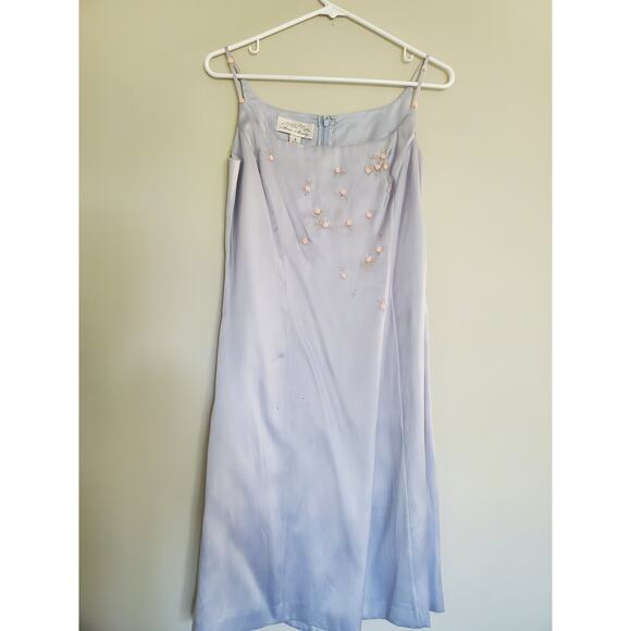 Anne Stanley Light Blue Mini Dress - Picture 1 of 4